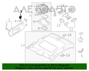 Suport de prindere pentru parasolarul șoferului Audi Q5 80A 18- negru