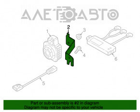 Suport pentru sirena Audi A4 B9 17-