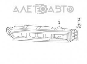 Противотуманная фара птф левая Honda Insight 19-22 новый OEM оригинал