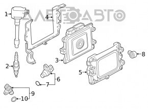 Modulul ECU al motorului Honda Insight 19-22