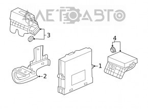 Modulul de antenă de telematică Honda Insight 19-22