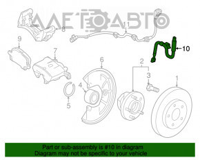 Furtun de frână față dreapta Buick Encore 13-19