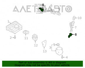 Priza de bricheta din consola centrala Audi A4 B9 17-