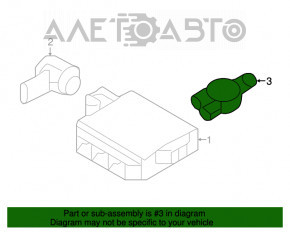 Difuzorul asistentului de parcare Audi Q7 16-