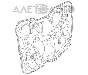 Geam electric panou frontal stânga Jeep Cherokee KL 14-