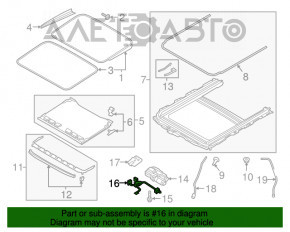 Cablu de deschidere a capacului portbagajului Audi A4 B9 17-