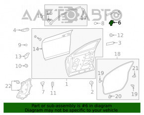 Garnitura capacului usii din fata dreapta spate Lexus UX200 UX250h 19-