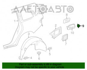 Замок лючка бензобака Mercedes GLA 15-20