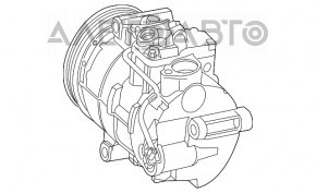 Компрессор кондиционера Mercedes GLA 14-20 2.0