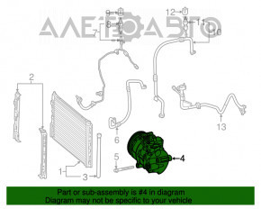 Компрессор кондиционера Mercedes GLA 14-20 2.0
