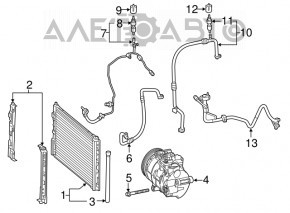 Компрессор кондиционера Mercedes GLA 14-20 2.0