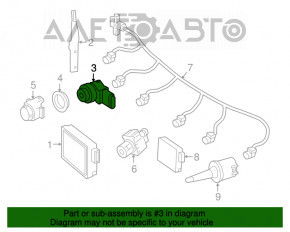 Senzor de parcare frontal pentru Mercedes GLA 15-20