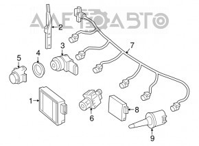 Senzor de parcare frontal pentru Mercedes GLA 15-20