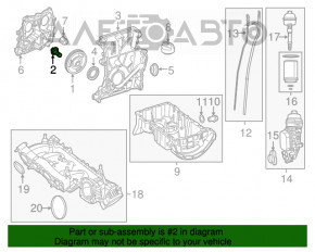 Piulița arborelui cotit Mercedes GLA 14-20 2.0