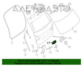 Blocare portbagaj Mercedes GLA 16-20