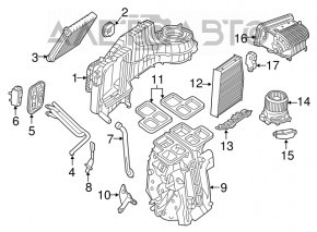 Actuator motor pentru ventilarea cuptorului Mercedes GLA 14-20