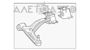 Maneta inferioara fata stanga Mercedes GLA 14-20 nou original OEM