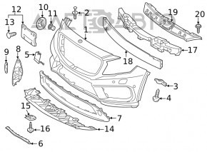 Amplificatorul de bara fata Mercedes GLA 15-20