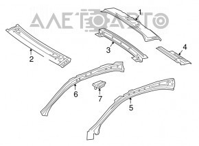 Acoperiș metalic pentru Mercedes GLA 15-20 cu trapă