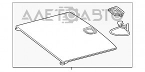 Пол багажника Mercedes GLA 15-20