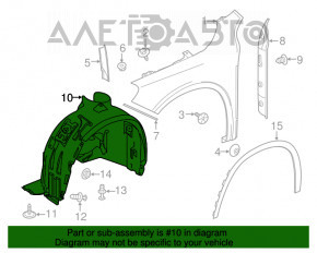 Bara de protecție față dreapta Mercedes GLA 15-17