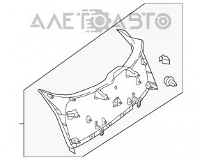 Capacul portbagajului inferior Mercedes GLA 15-20