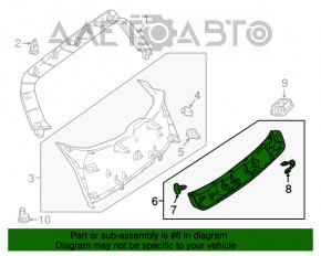 Capacul portbagajului inferior al usii Mercedes GLA 15-20