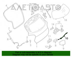 Cablu de blocare a portbagajului Mercedes GLA 16-20