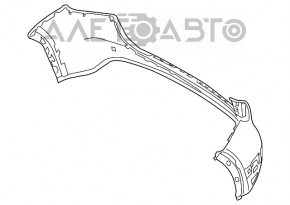 Бампер задний голый Mercedes GLA 15-20 без night pkg и парктроников