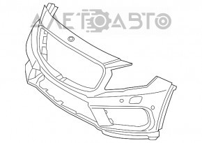 Bara fata goala Mercedes GLA 15-17 cu senzori de parcare