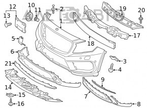 Bara fata goala Mercedes GLA 15-17 cu senzori de parcare