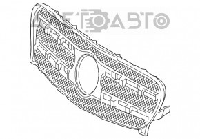 Решетка радиатора в сборе grill Mercedes GLA 15-17