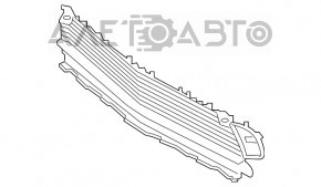 Grila inferioară a bara de protecție față Mercedes GLA 15-17, nouă, originală OEM