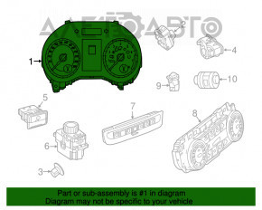 Tabloul de bord Mercedes GLA 15-20 cu radar.