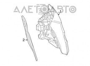 Lanterna exterioară aripă stângă Mercedes GLA 15-20