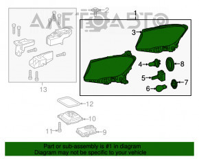 Far dreapta fata goală Mercedes GLA 15-17 halogen