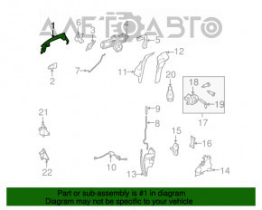 Mânerul ușii exterioare din față dreapta Mercedes GLA 15-20 fără cheie