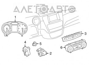 Butonul Start/Stop pentru Mercedes GLA 15-20 este uzat.