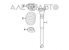 Arc spate dreapta Mercedes GLA 14-20 marca 1 portocaliu, 1 maro nou original OEM