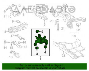 Capac spate stânga Mercedes GLA 14-20 Awd