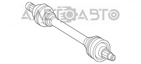 Ax cu semicurba spate stanga Mercedes GLA 14-20