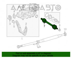 Ax cu semicurba spate stanga Mercedes GLA 14-20