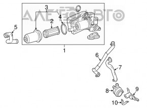 Conductă sistem de răcire Mercedes GLA 14-20 2.0 nou original OEM