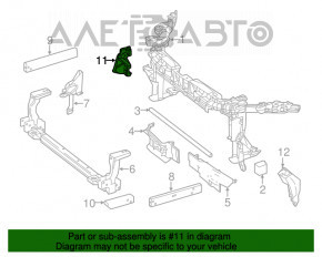 Absorbantul de bara fata dreapta pentru Mercedes GLA 14-20