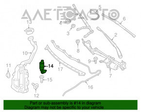 Мотор омывателя лобового стекла Mercedes GLA 14-20