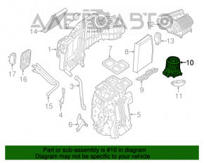 Motorul ventilatorului de încălzire pentru Mercedes GLA 14-20