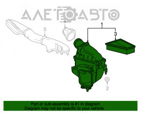 Corpul filtrului de aer Mercedes GLA 14-20