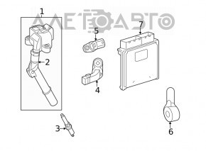 Senzor de pozitie arbore cotit Mercedes GLA 14-20 2.0 nou original OEM