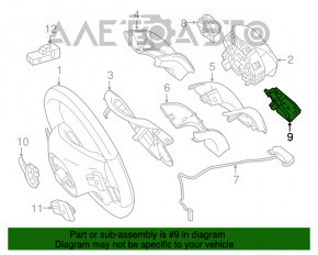 Кнопки управления на руле левые Mercedes GLA 14-20