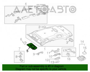 Capota stângă Mercedes GLA 14-20 sub geam, bej, fără cârlig